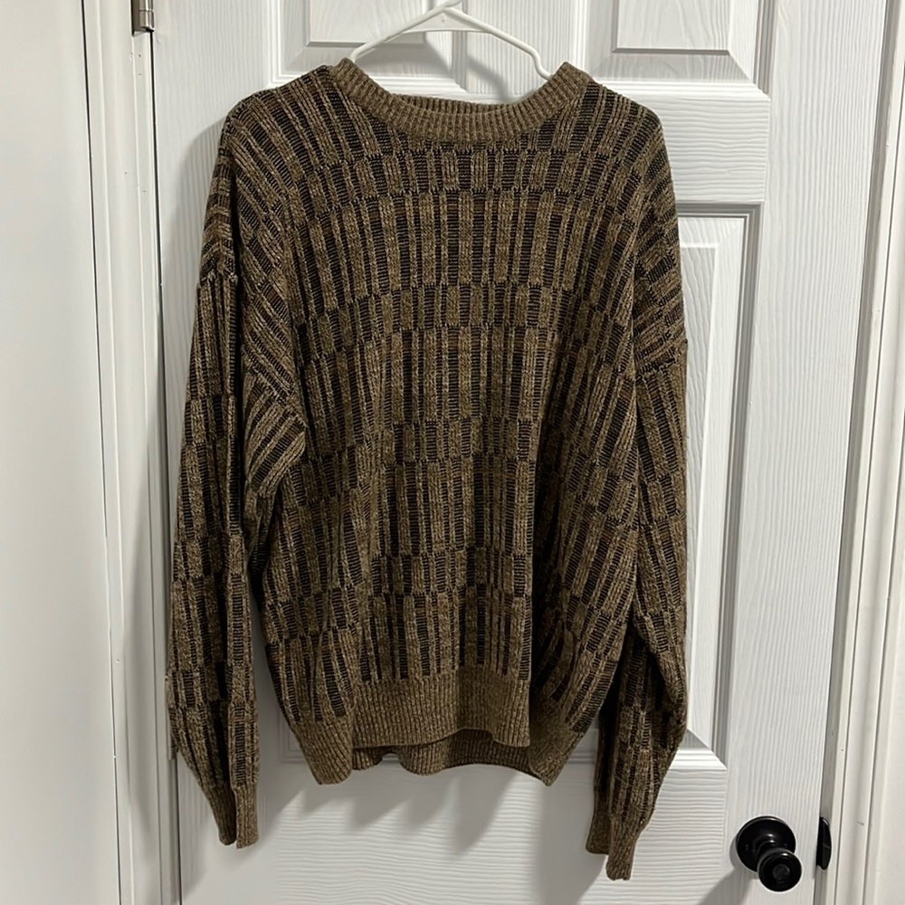 Brown Checkered David Taylor Sweater